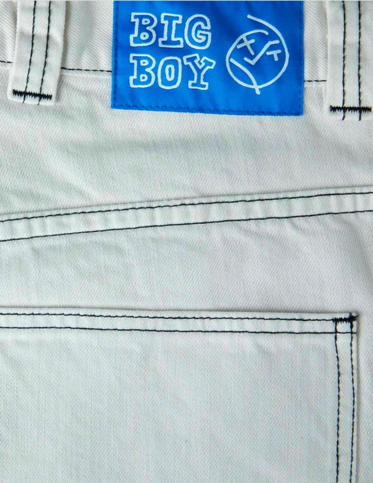 Shorts POLAR SKATE CO big boy work shorts washed white